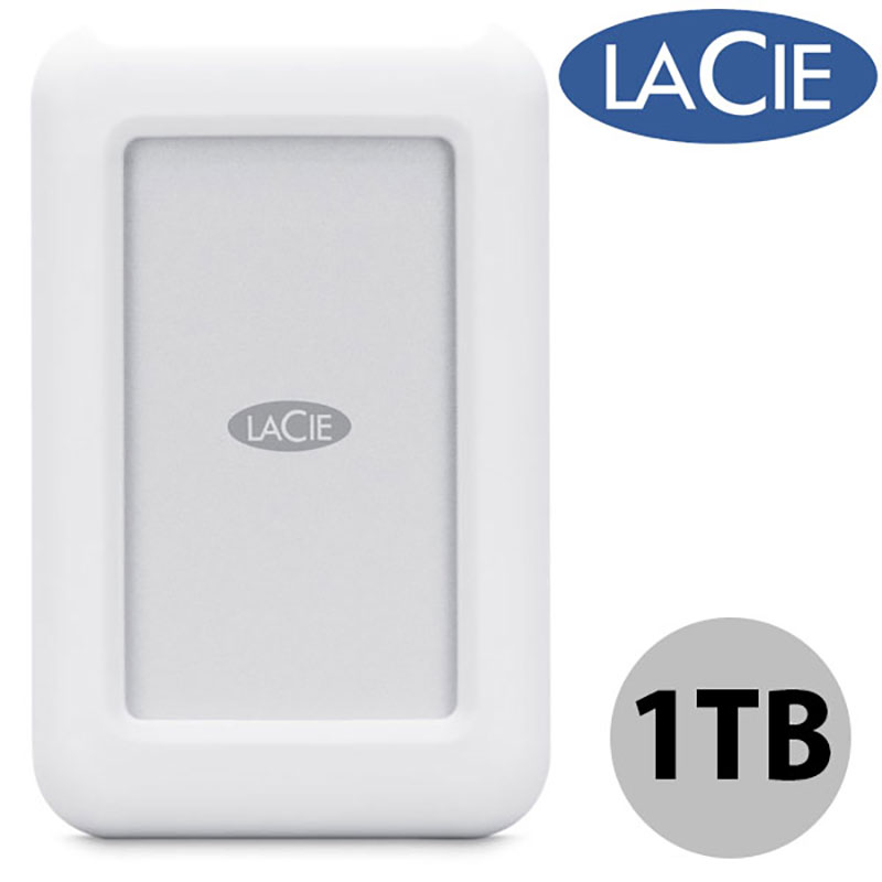 Lacie 1TB Rugged White USB-C ポータブルハードディスク ホワイト Appleストア限定モデル