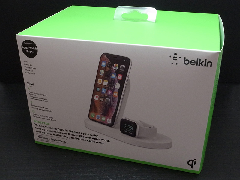 Belkin BOOST↑UP ワイヤレス充電ドック（iPhone + Apple Watch向け、USB-Aポート付き）
