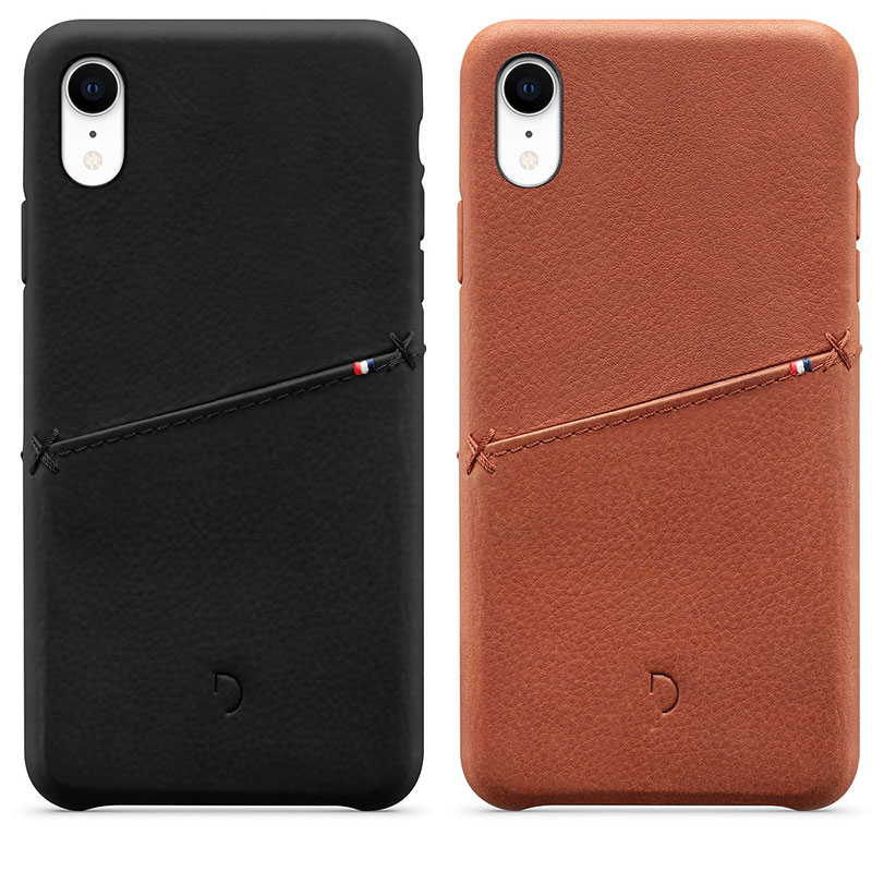 Decoded Leather Snap-On Case for iPhone XR