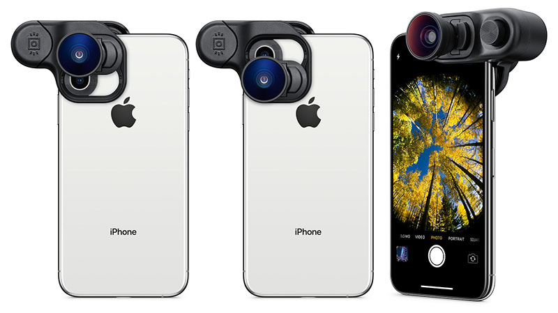 olloclip Fisheye + Super-Wide + Macro Essential Lenses for iPhone XS