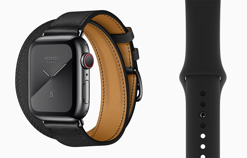 Apple Watch HERMES スポーツバンド S/M ブラック #547 年末の