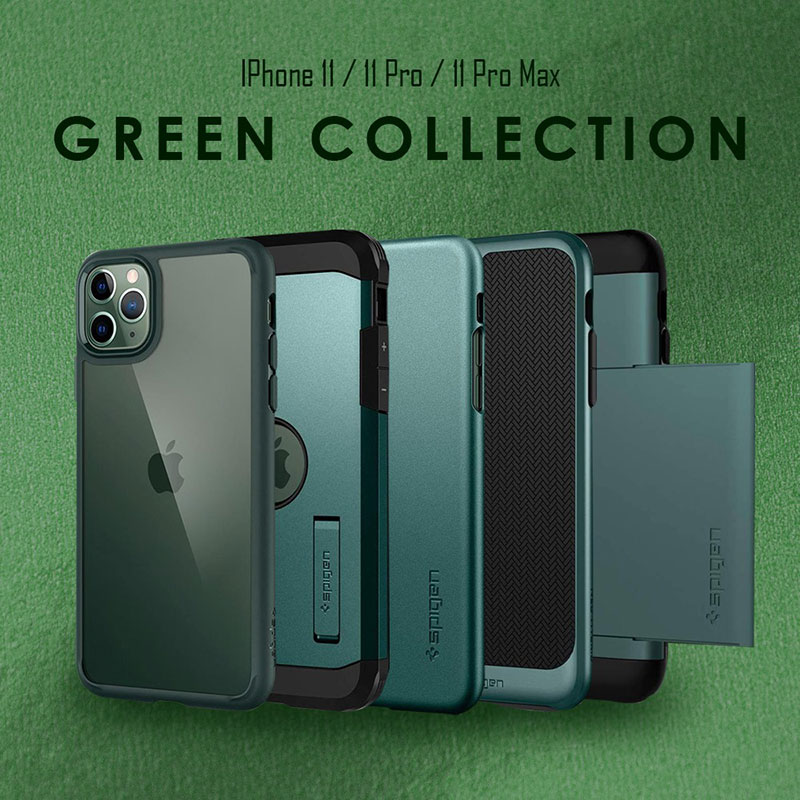 Spigen ミッドナイトグリーン iPhone 11 Proケース