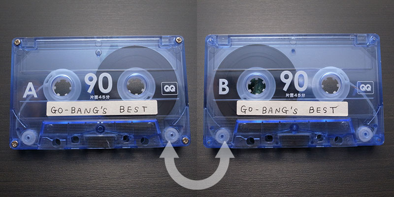 カセットテープのA面とB面