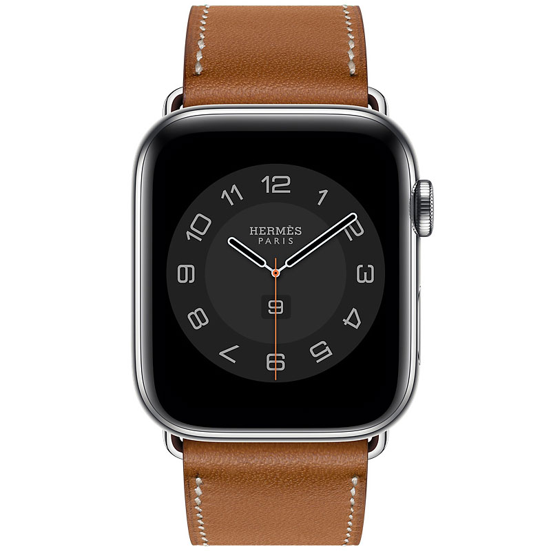 Apple Watch Hermès - 44mmケース用ヴォー・バレニア（フォーヴ）アトラージュ・シンプルトゥールレザーストラップ