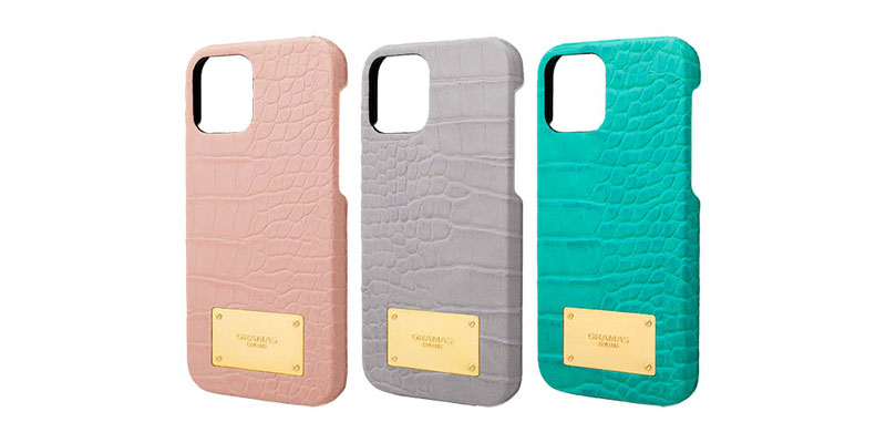 GRAMAS COLORS Croco Embossed PU Leather Shell Case