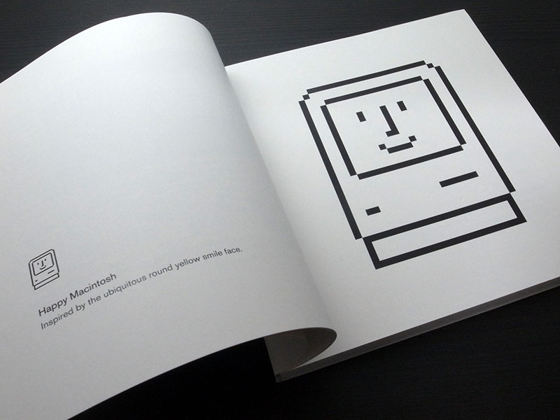 書籍「SUSAN KARE ICONS」の「Happy Macintosh」