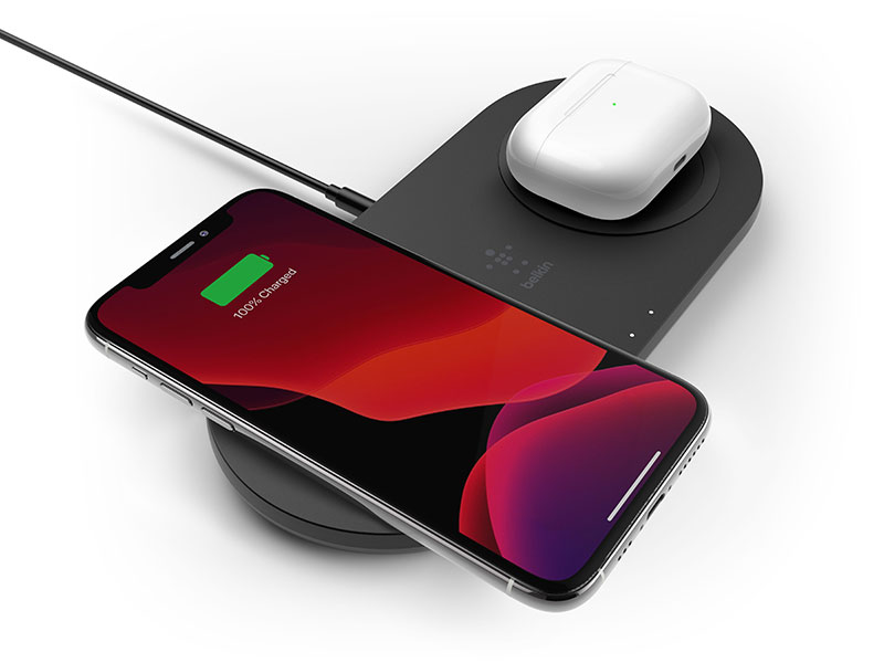 Belkin BOOST↑CHARGE 15Wデュアルワイヤレス充電パッド