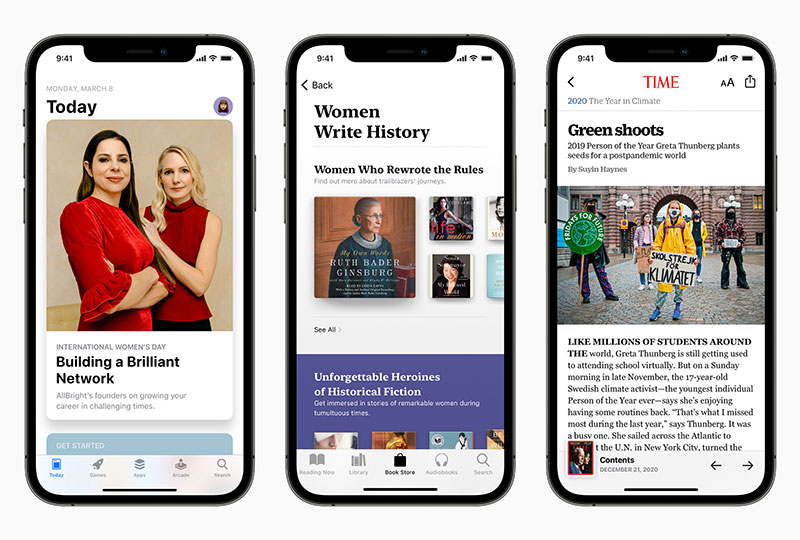 App StoreとApple Books、Apple Newsの企画