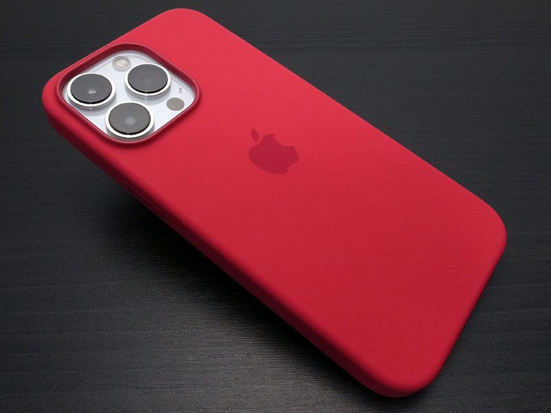 純正 iPhone13 Pro Max シリコンケース(PRODUCT)RED