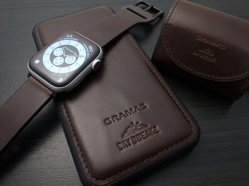 DAY BREAKE × GRAMAS Chromexcel Genuine Leather Full Cover Hybrid Shell Case