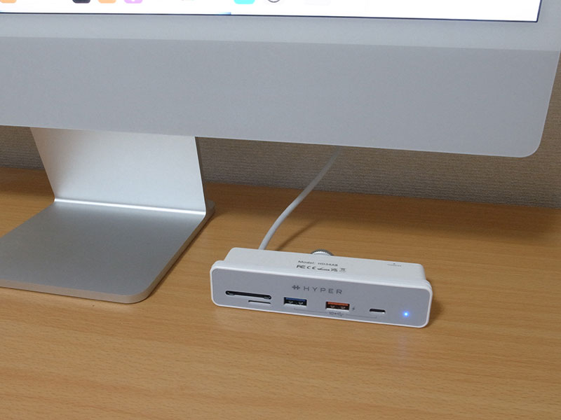 HyperDrive 6-in-1 USB-Cハブ for iMac 24インチ