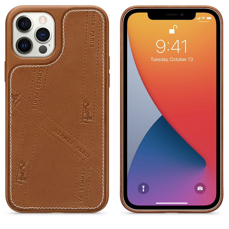 Hermès Bolduc Leather Case with MagSafe for iPhone 12|12 Pro