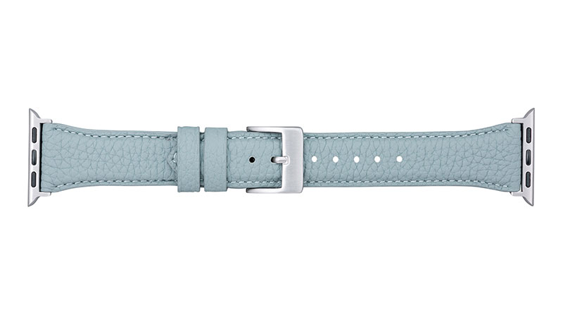 GRAMAS German Shrunken-calf Genuine Leather Watchband Pin Buckle Type for Apple Watch