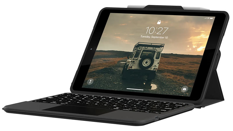 UAG iPad(第9/8/7世代)用トラックパッド搭載Bluetoothキーボード付ケース