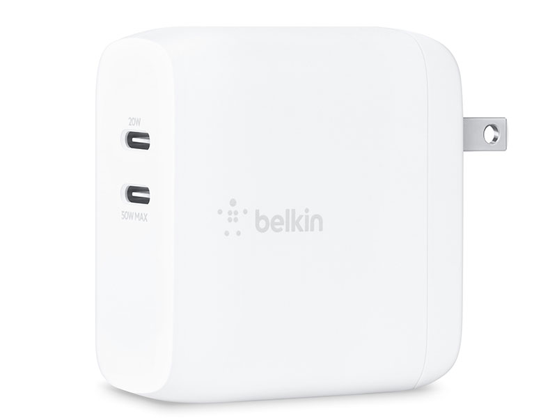 Belkin BOOST↑Charge Pro Dual USB-C Wall Charger 70W