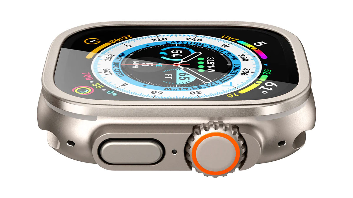 Apple Watch Ultra用Spigen Glas tR Slim Pro