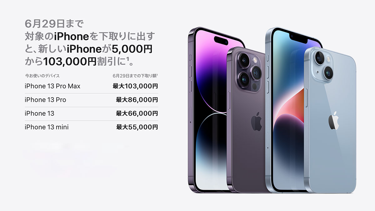 Apple Trade InのiPhone下取り増額キャンペーン
