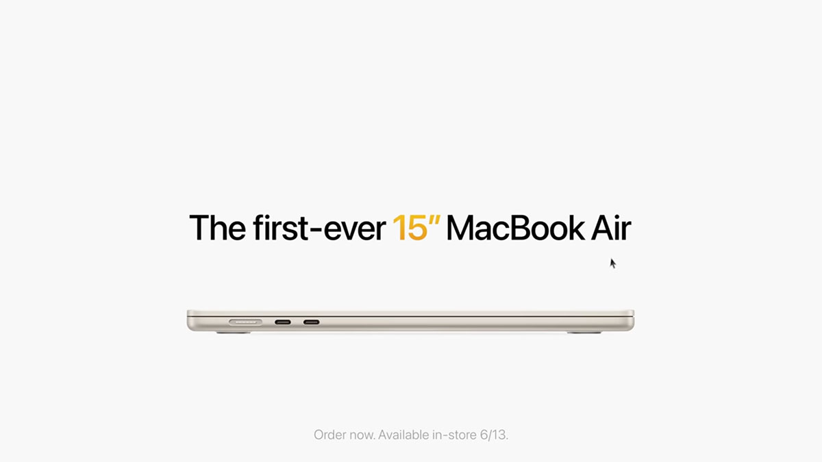 The first-ever MacBook Air 15”