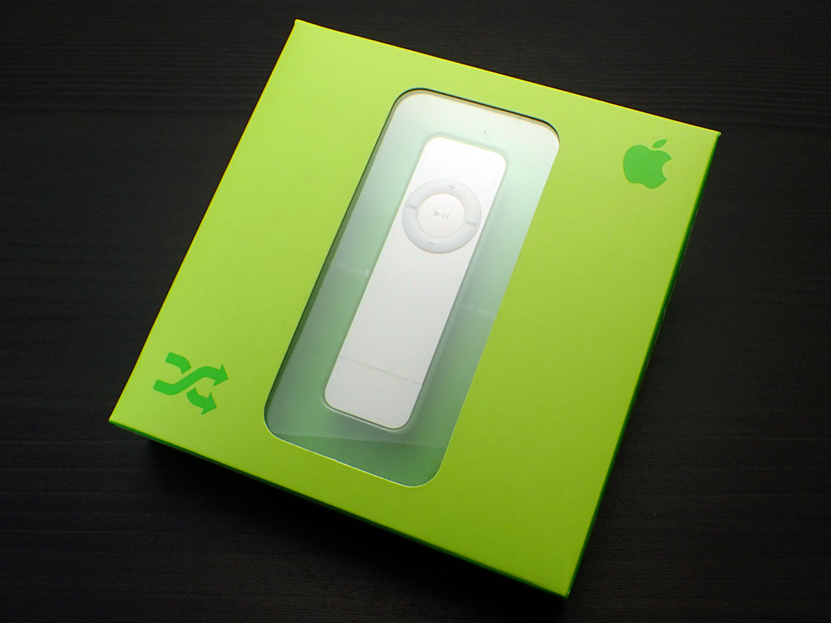 iPod shuffle（第1世代）のパッケージ