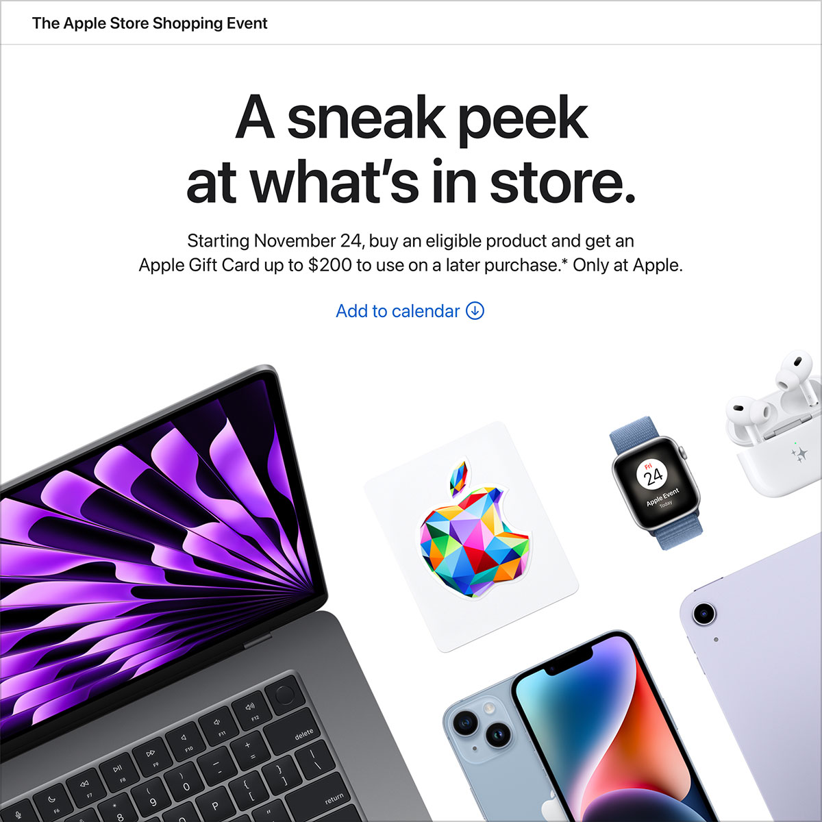 The Apple Store Shopping Event