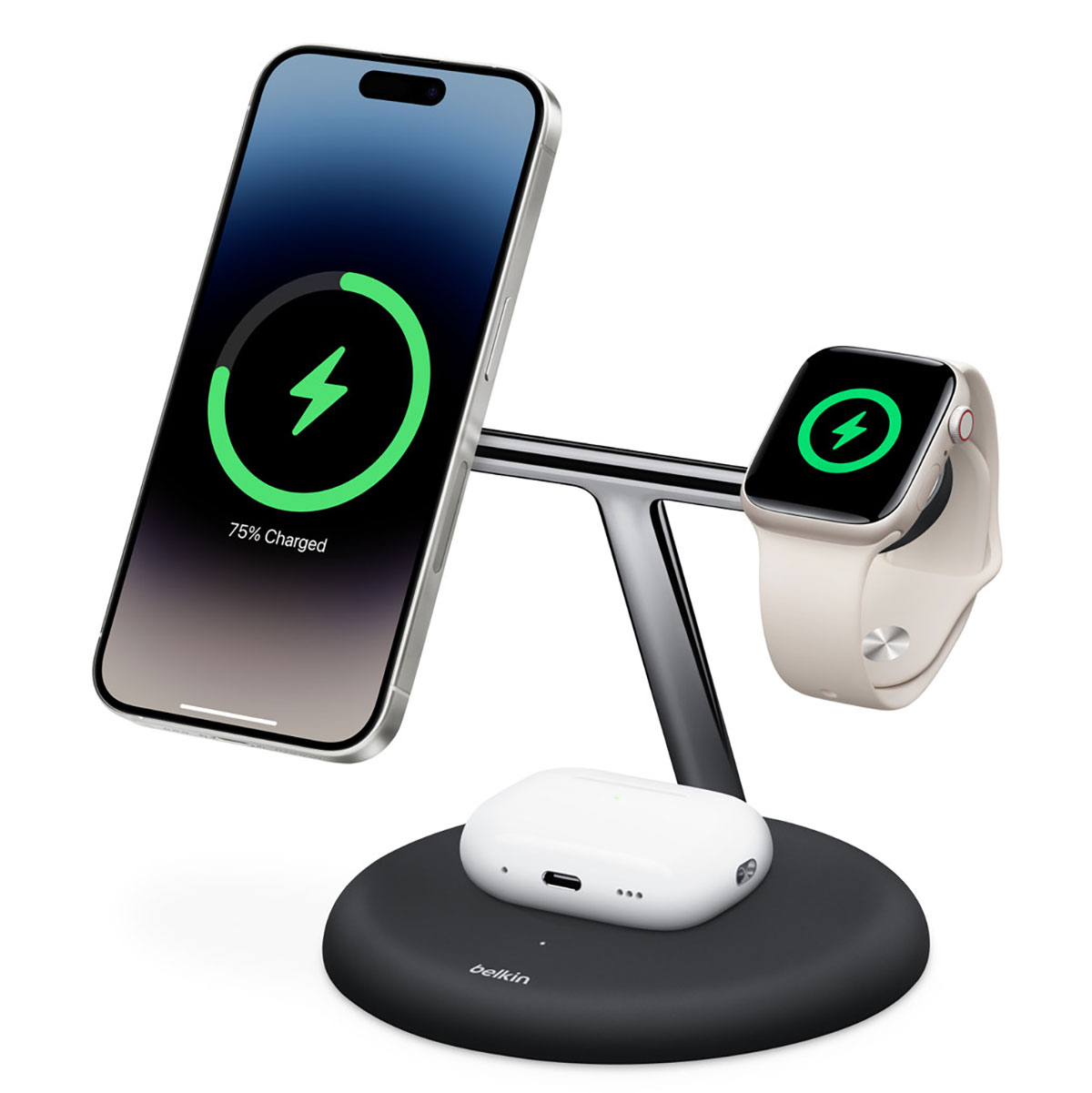 Belkin BoostCharge Pro 3-in-1 Magnetic Charging Stand