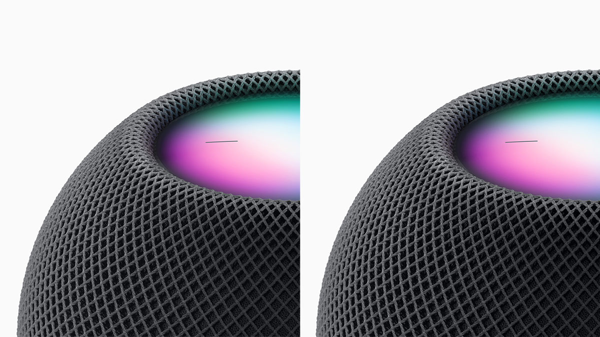 HomePod miniのスペースグレイとミッドナイトの比較