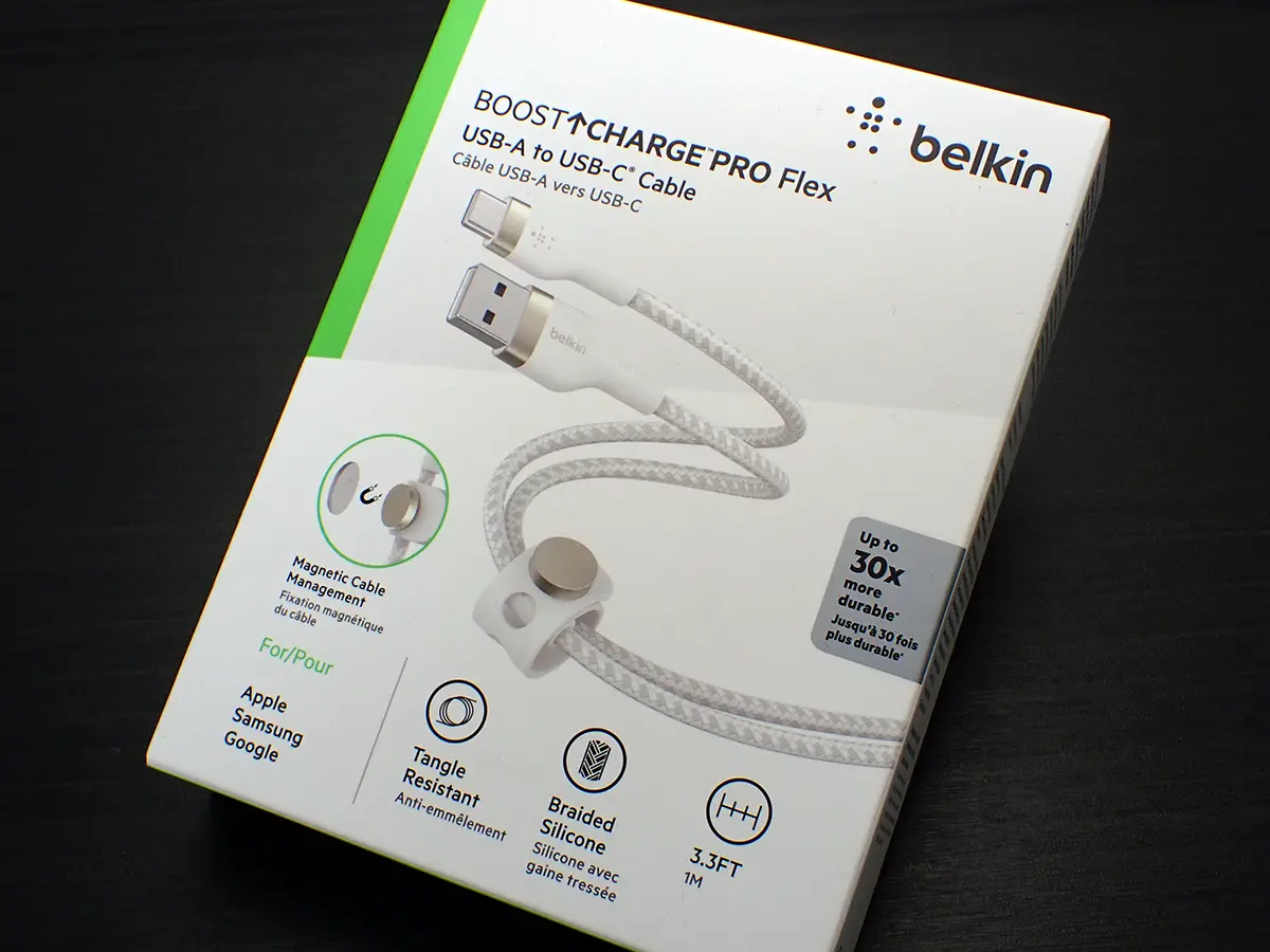 Belkin USB-A to USB-C 編組シリコンケーブル