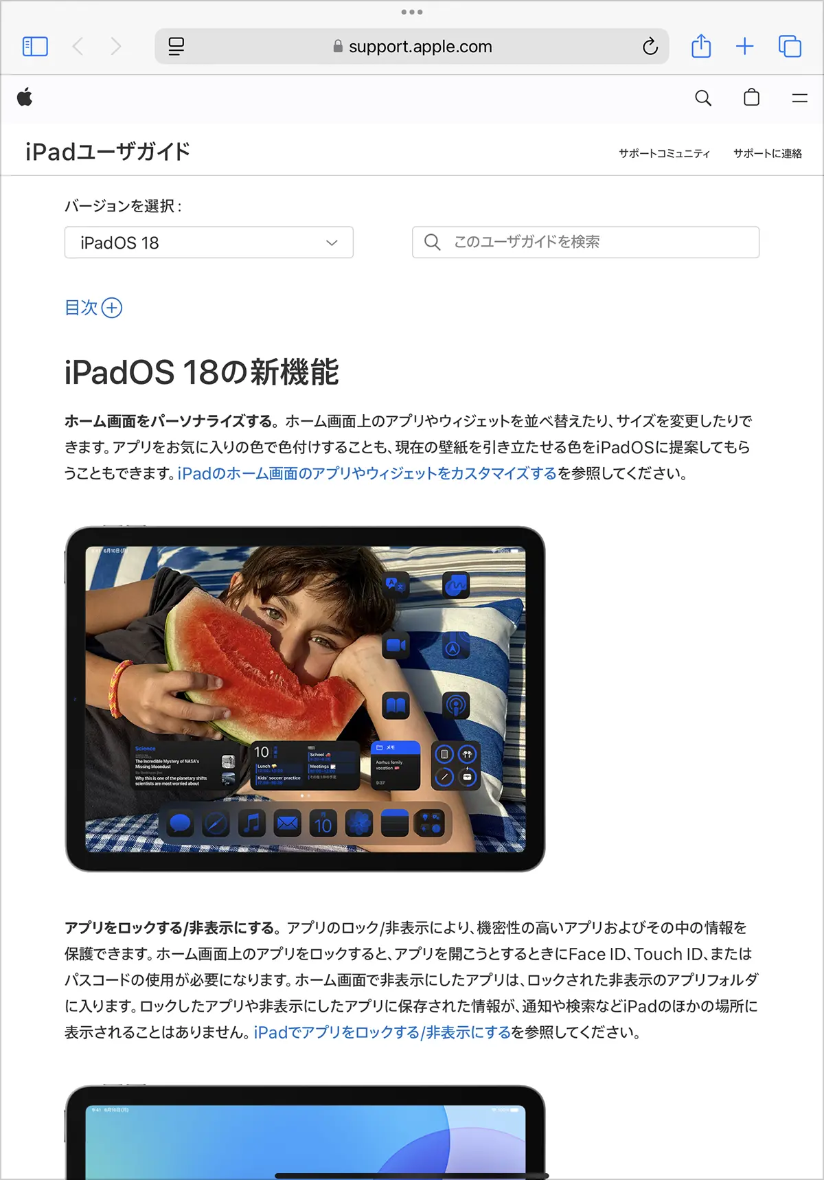 iPadユーザガイド