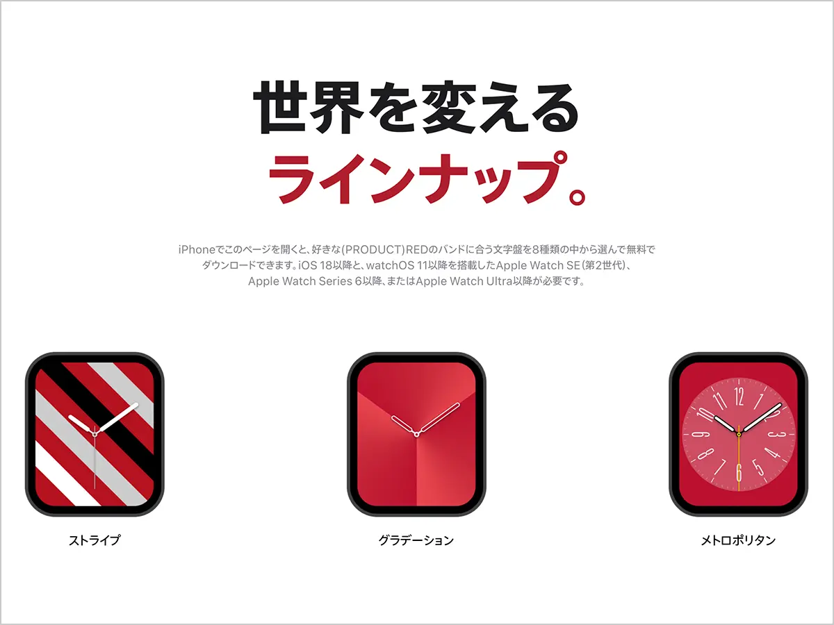 Apple Watchの文字版