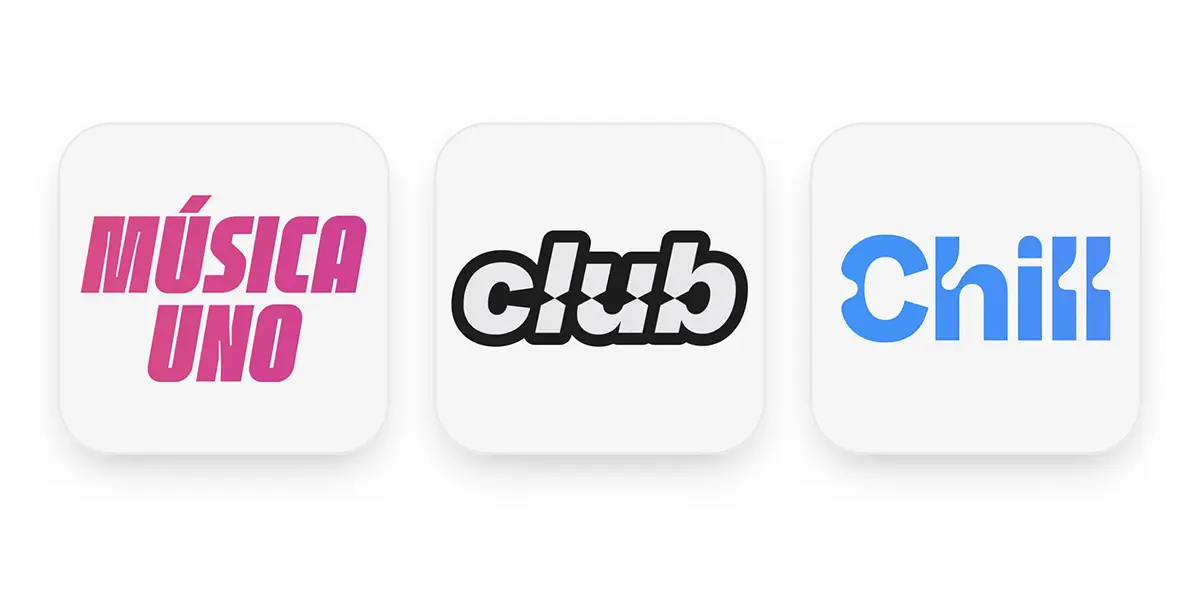 Apple Música Uno、Apple Music Club、Apple Music Chill