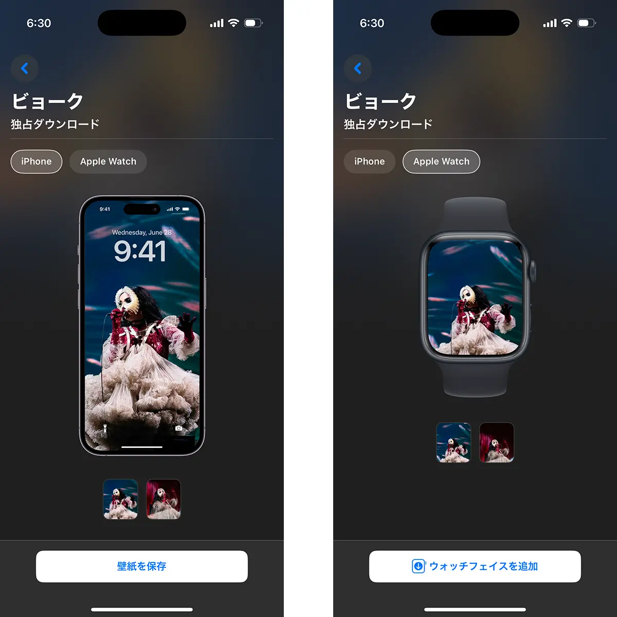 iPhone用壁紙とApple Watch用文字盤