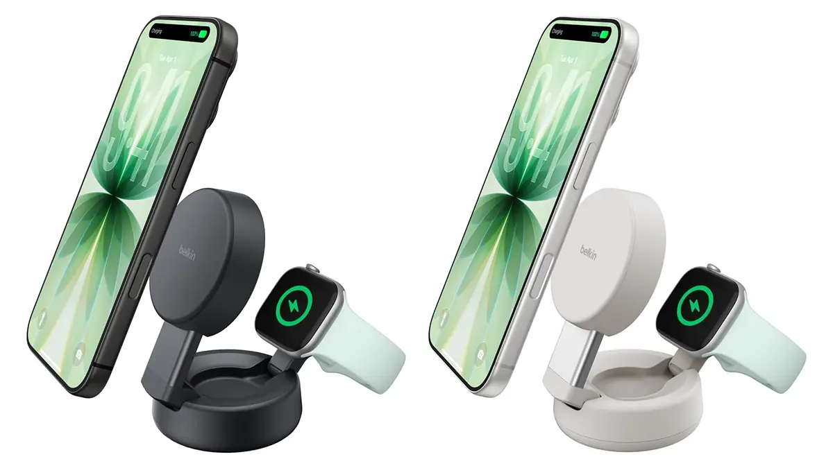 Belkin UltraCharge Pro 2-in-1変形式マグネット充電器25W