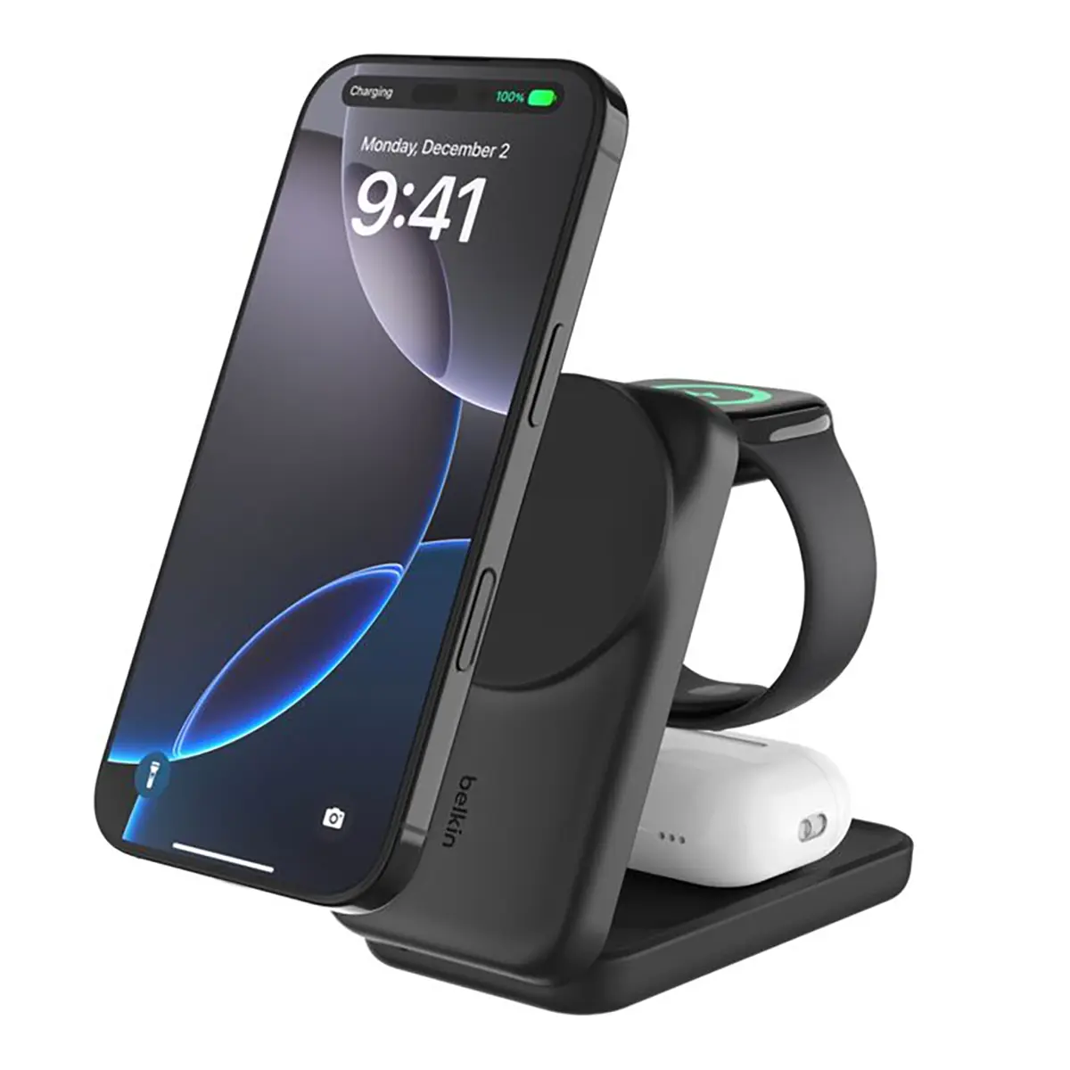 Belkin UltraCharge 3-in-1 Foldable Magnetic Charger