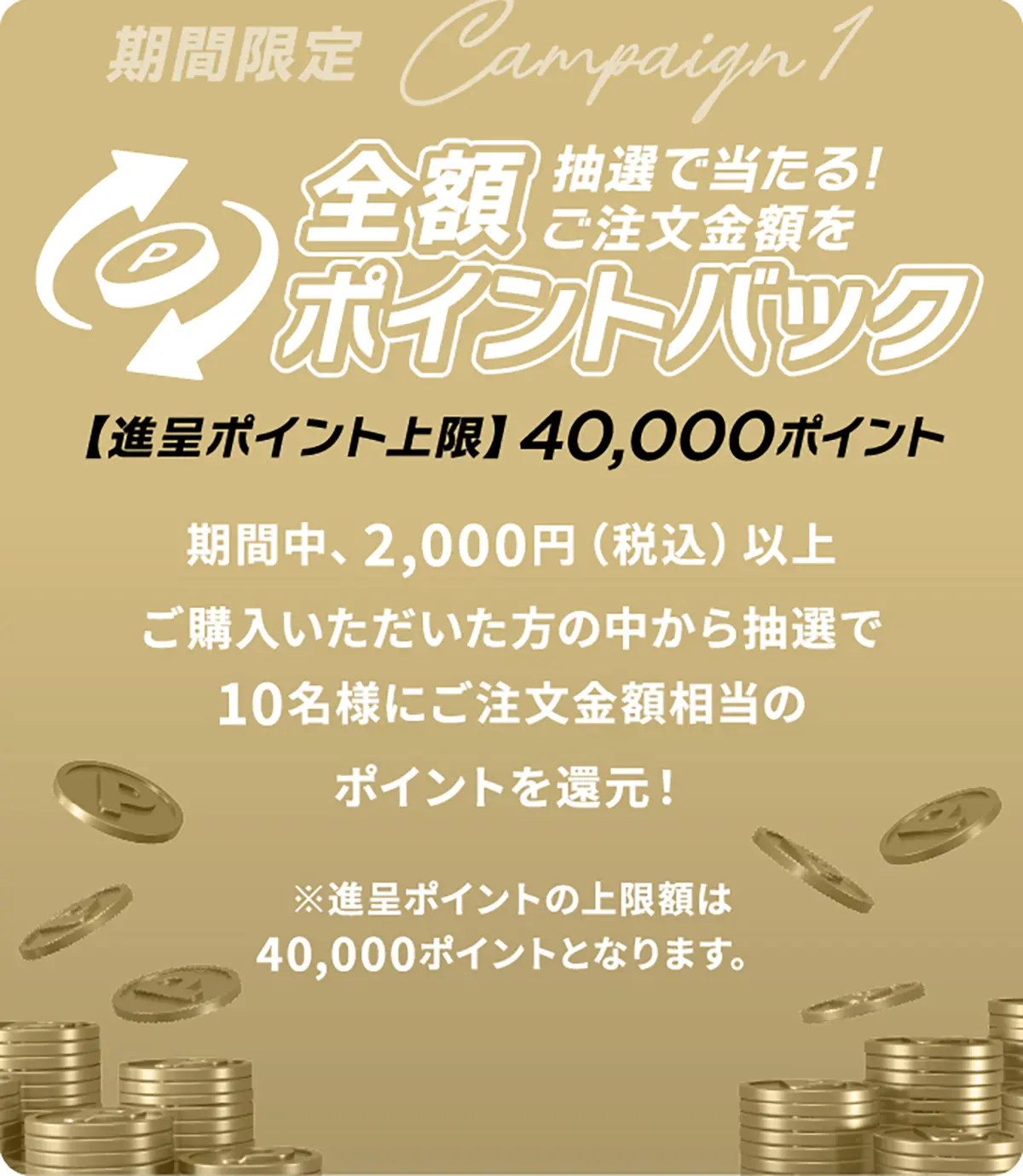 ポイントバック企画