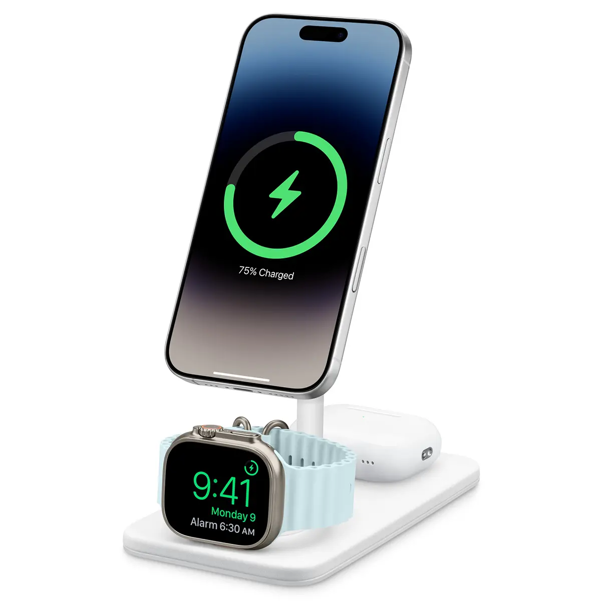 Twelve South HiRise 3 Deluxe 3-in-1 Wireless Charging Stand