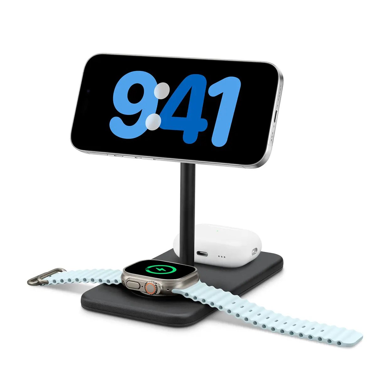 Twelve South HiRise 3 Deluxe 3-in-1 Wireless Charging Stand