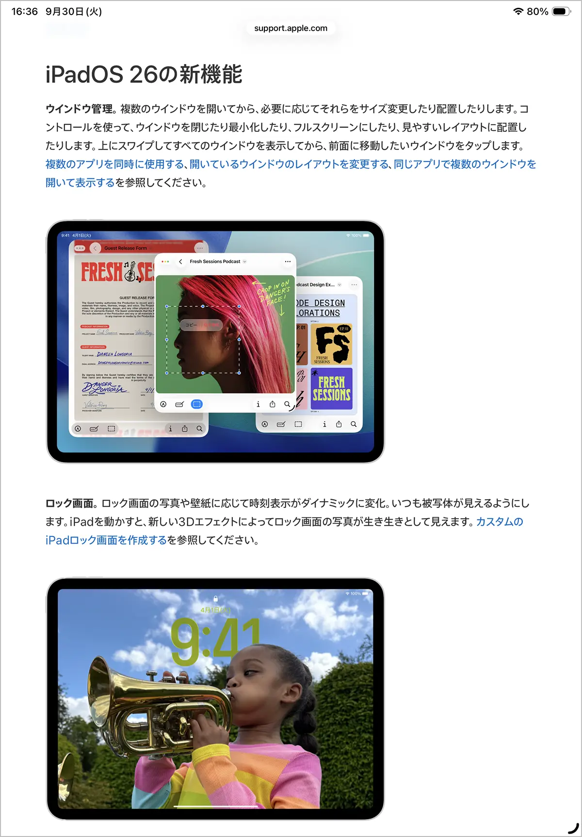 iPadユーザガイド