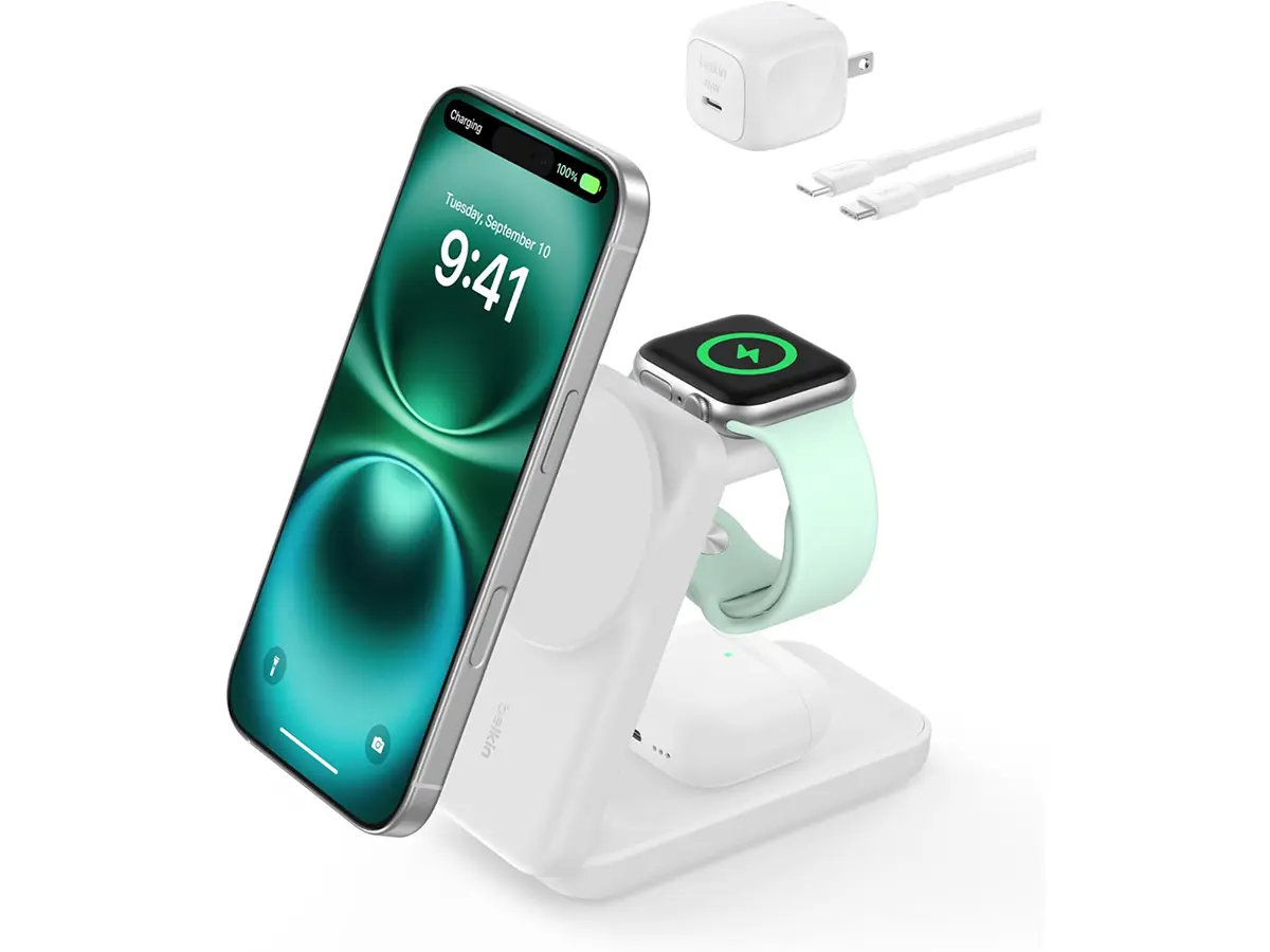 折りたたみ式充電スタンド