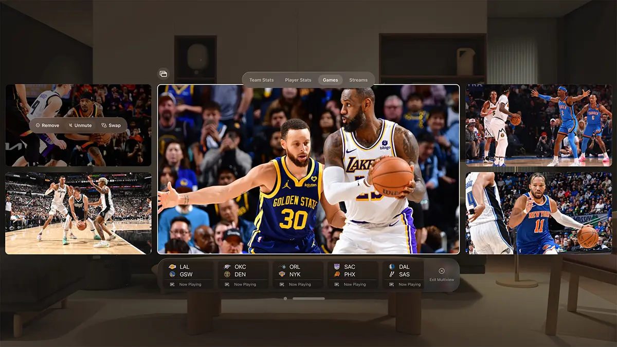 Apple Vision ProのNBAアプリ