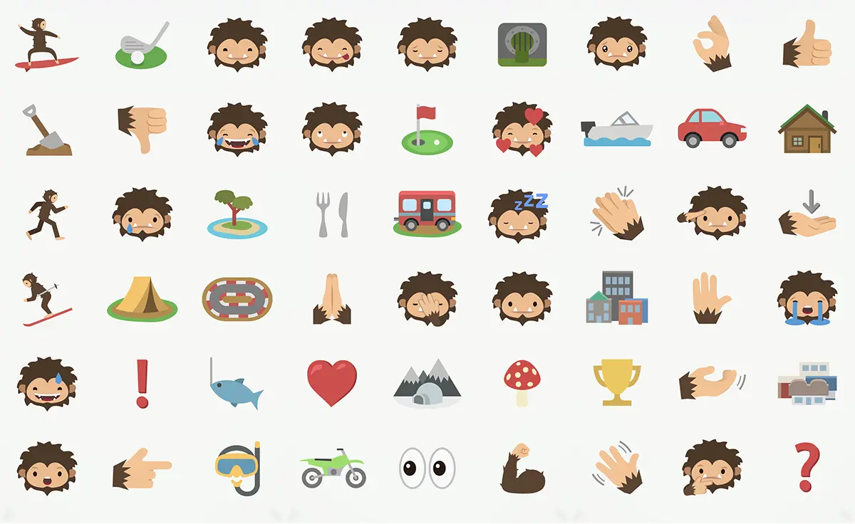 Sneaky Sasquatch Sticker Pack