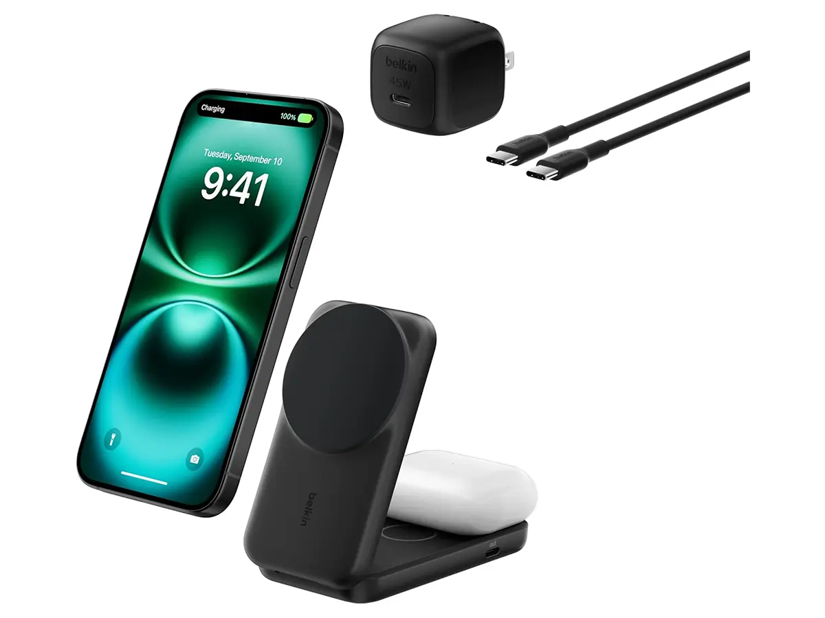 UltraCharge 2-in-1 Foldable Magnetic Charger