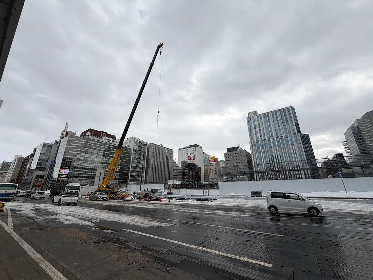 北4条西3丁目の工事現場