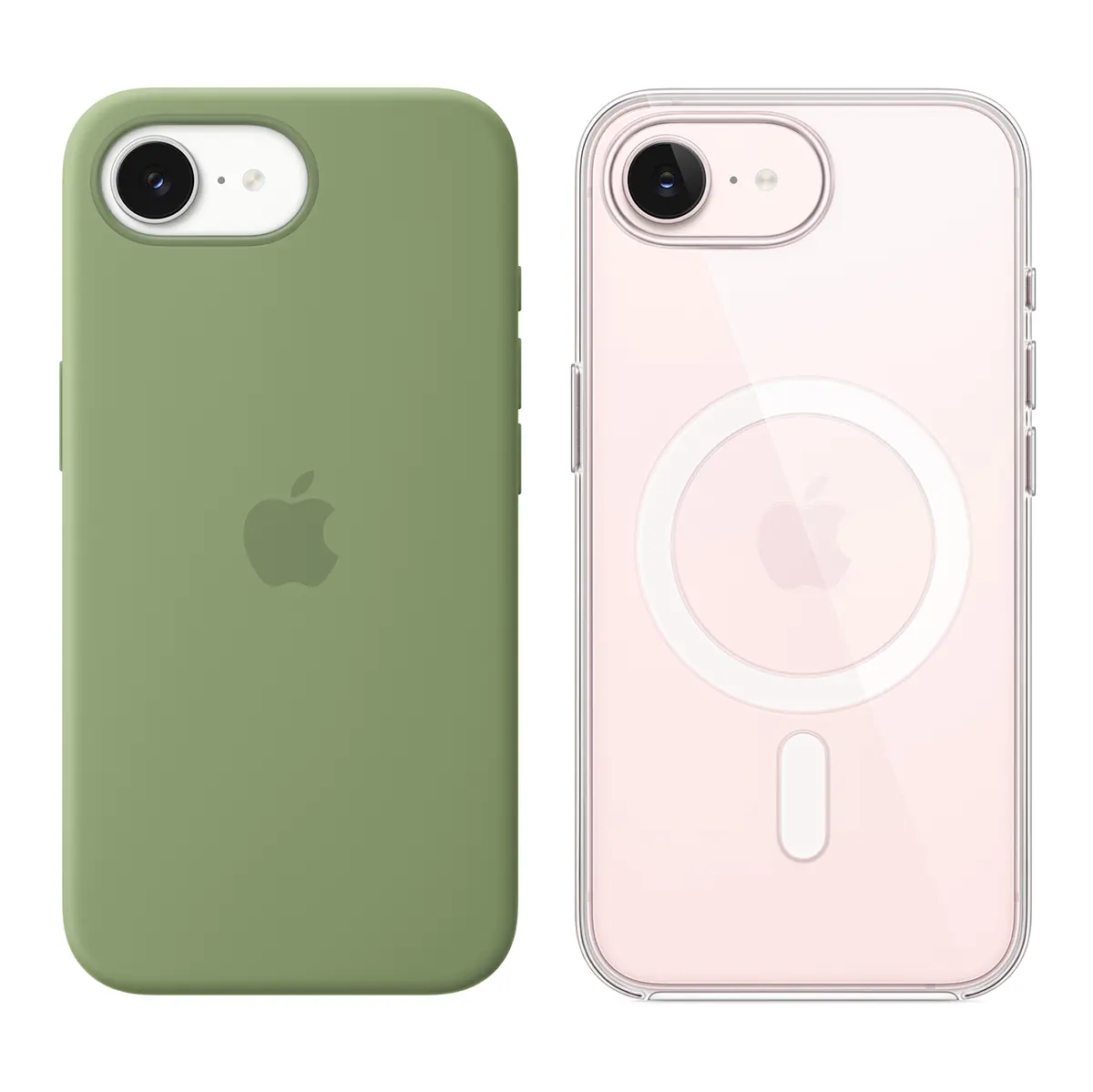 シリコーンケースとクリアケース