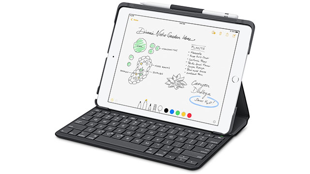 【新製品】第5/第6世代iPad用の、Apple Pencilも収納できるBluetoothキーボード搭載ケース「Logicool Slim