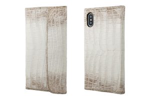 GRAMAS Meister Himalayas Crocodile × Elephant Leather Case for iPhone X/XS