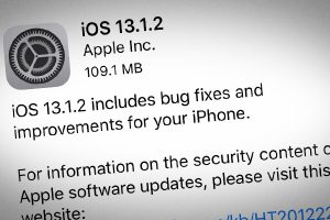 iOS 13.1.2 ソフトウェア・アップデート