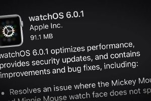watchOS 6.0.1 ソフトウェア・アップデート