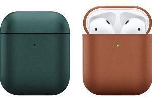 Native Union Leather Case for AirPods　グリーンとタン
