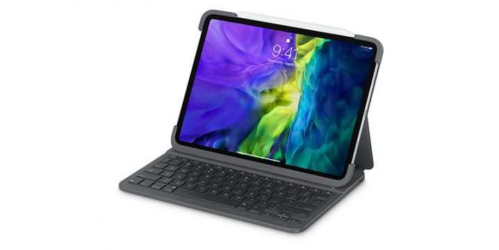 Logicool Slim Folio Pro case with Integrated Bluetooth Keyboard for iPad Pro