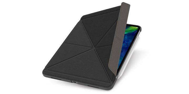 【新製品】iPad Pro用の、縦置き・横置きスタンド機能搭載ケース「moshi VersaCover」。11インチ（第2世代）用と12.9